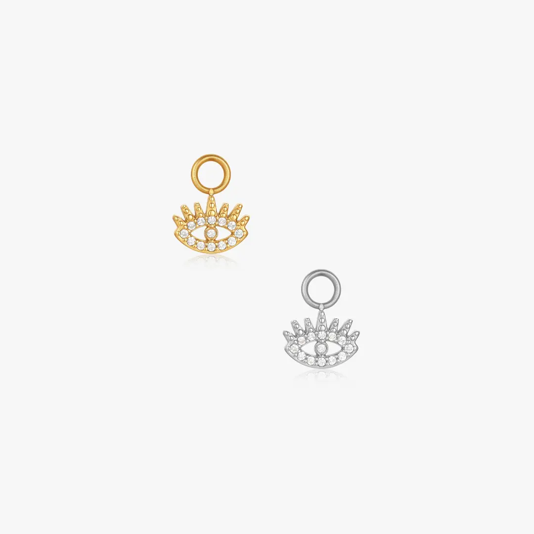 Guardian Eye Pave Hoop Charm (Single)