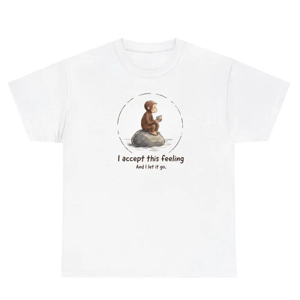 Curious Monkey I accept this feeling graphic t-shirt
