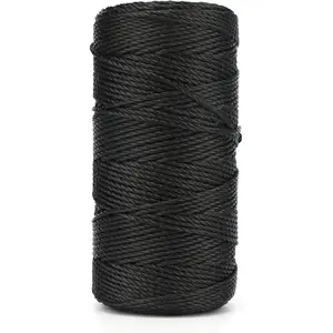 426 Feet #36 Black 2mm Nylon Twine String - Weatherproof Seine Twine for Garden, Fishing, Camping & Netting