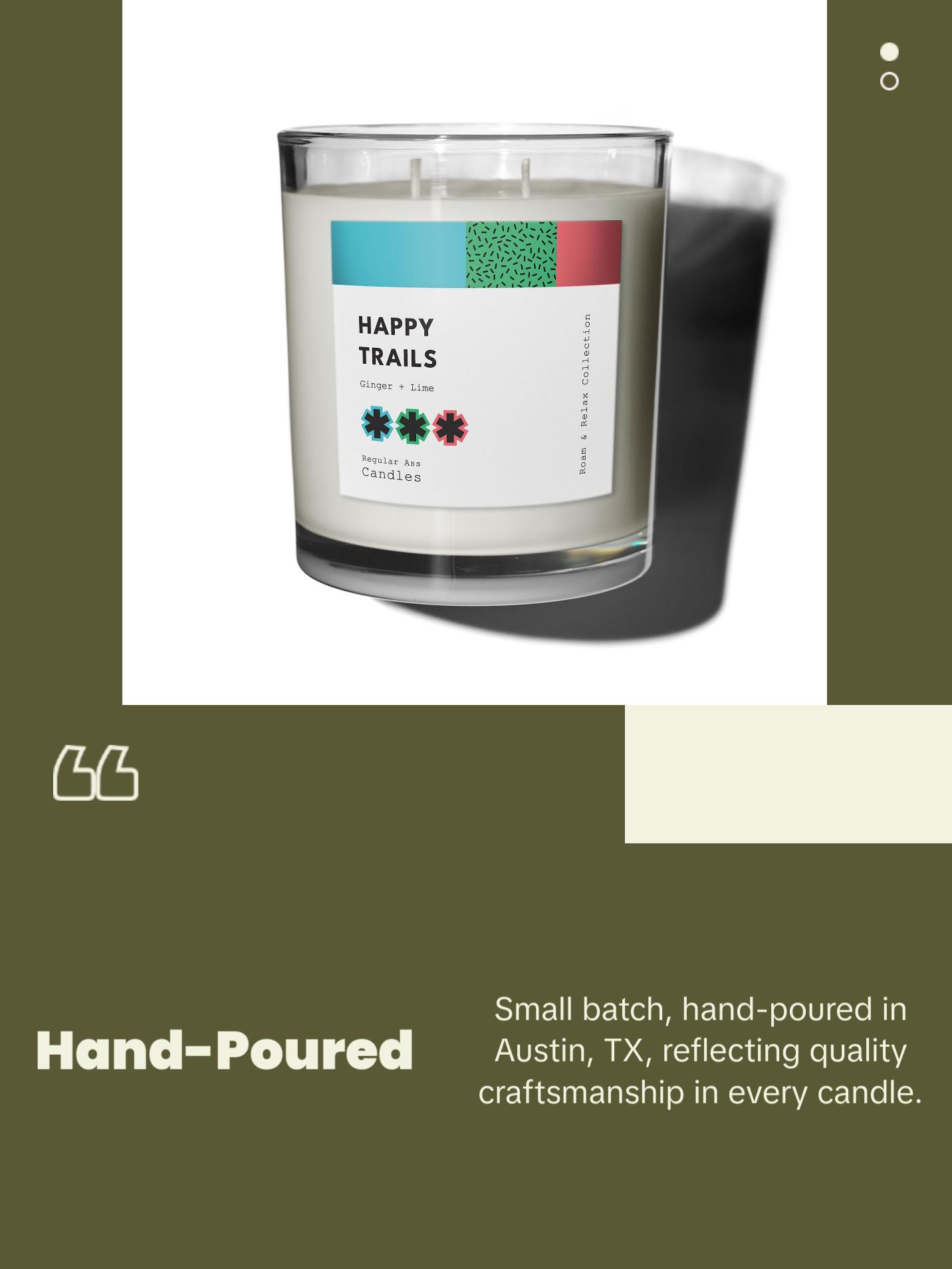 HAPPY TRAILS Ginger, Guava, Lime Candle