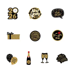 2026 New Year S Eve Party Supplies Hanging Swirl Decorations for Ceiling Creative Paper Decor for Countdown Celebration NONE