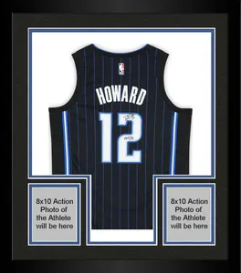 Framed Dwight Howard Orlando Magic Autographed Nike Black Icon Swingman Jersey with "HOF 25" Inscription - Fanatics Authentic Certified
