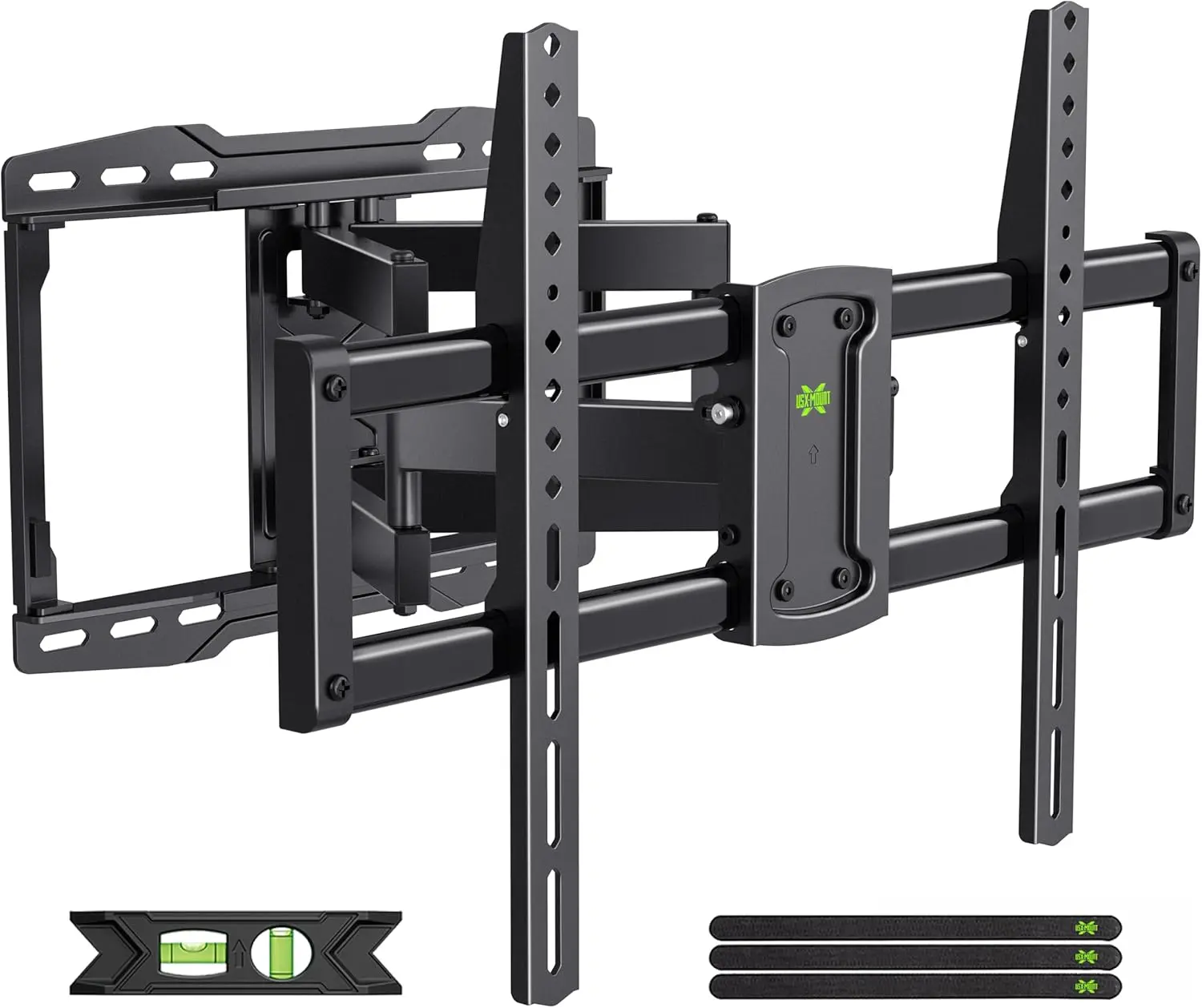 Mount Full Motion TV Wall Mount for 42-86 inch, TV Mount Swivel and Tilt,Wall Mount Bracket with Dual Articulating Arms Up to 132lbs, VESA 600x400mm, Max 16" Wood Studs, UL Listed XML019