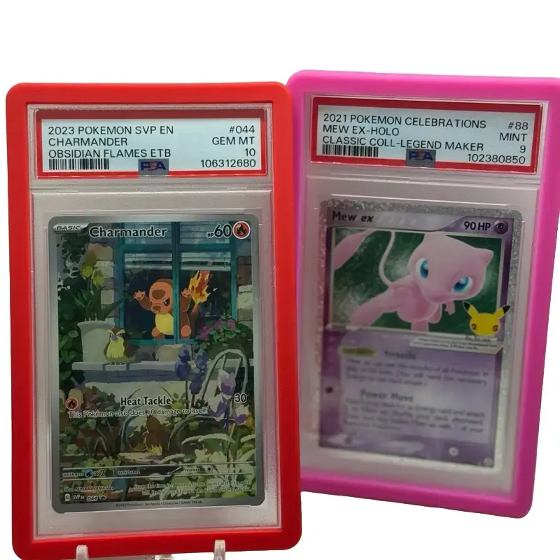 2-Pack PSA Graded Card Protectors – Silicone Slab Bumpers for Pokémon & Sports Cards