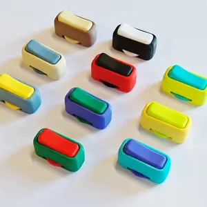 3D Printed Switches Gear 2IN1 Fidget Toy Pop Click Toy for Stress and Anxiety Relaxing Portable Fingertip Simulate Switch Toys BJD Doll with Ball Joints Hand Set Heart Keychain