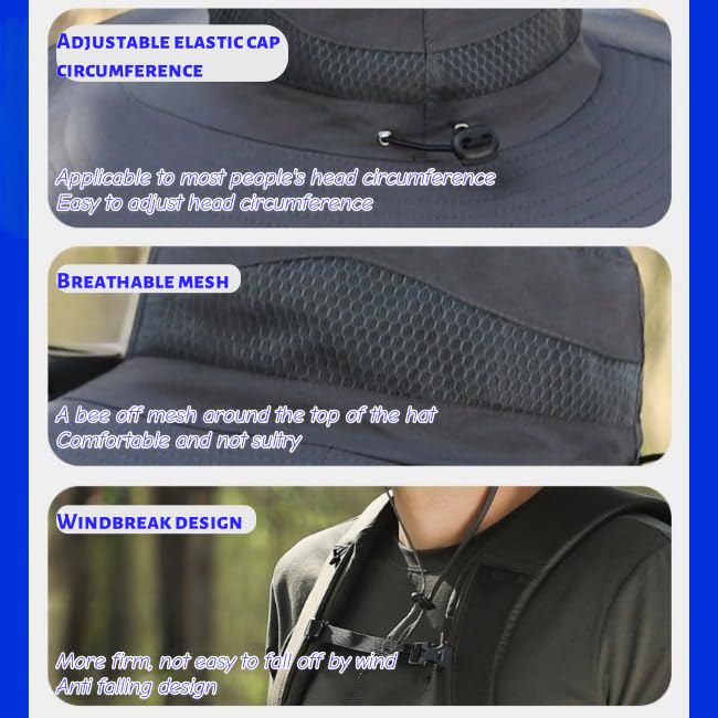 Solar Fan Outdoor Fishing Hat-Solar Sun Protection Sun Hat with Fan Solar Fan Hat Dual Power Supply Fan Outdoor Fan