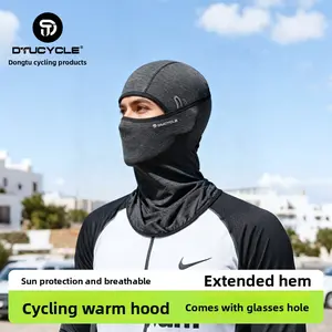 Cycling warm and wind-resistant headgear Ice silk skin-friendly and breathable forehead and neck integrated sunscreen mask Motorcycle liner headgear