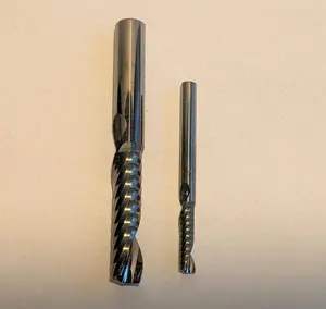 Acrylic CNC Router Endmill Bit Set 0-Flute - 1/8" & 1/4"