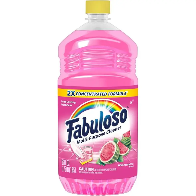 Multi-Purpose Cleaner & Floor Cleaner, 2X Concentrated, Watermelon Scent, 56 fluid ounces Household Kitchen