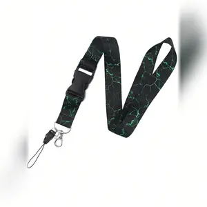 Marble Pattern Lanyard for ID Cards and Keys, Cute Neck Strap for Credit Cards, Passports, Phone Accessories, Perfect Gift for Teachers Students