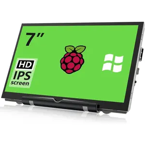 Raspberry Pi Screen, 7 Inch Portable  External Display 800x480 IPS Screen Small HDMI  for Raspberry Pi 400/4/3/2/Zero/B/B+ Jetson Nano Win11/10/8/7 (Non-Touch)