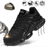 Steel Toe Shoes for Men Indestructible Work Shoes Lightweight Steel Toe Sneakers Women Safety Shoes Puncture Proof Composite Toe Shoes
