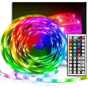 32.8ft  Led Strip Lights Kit with Remote and Power Supply Color Changing