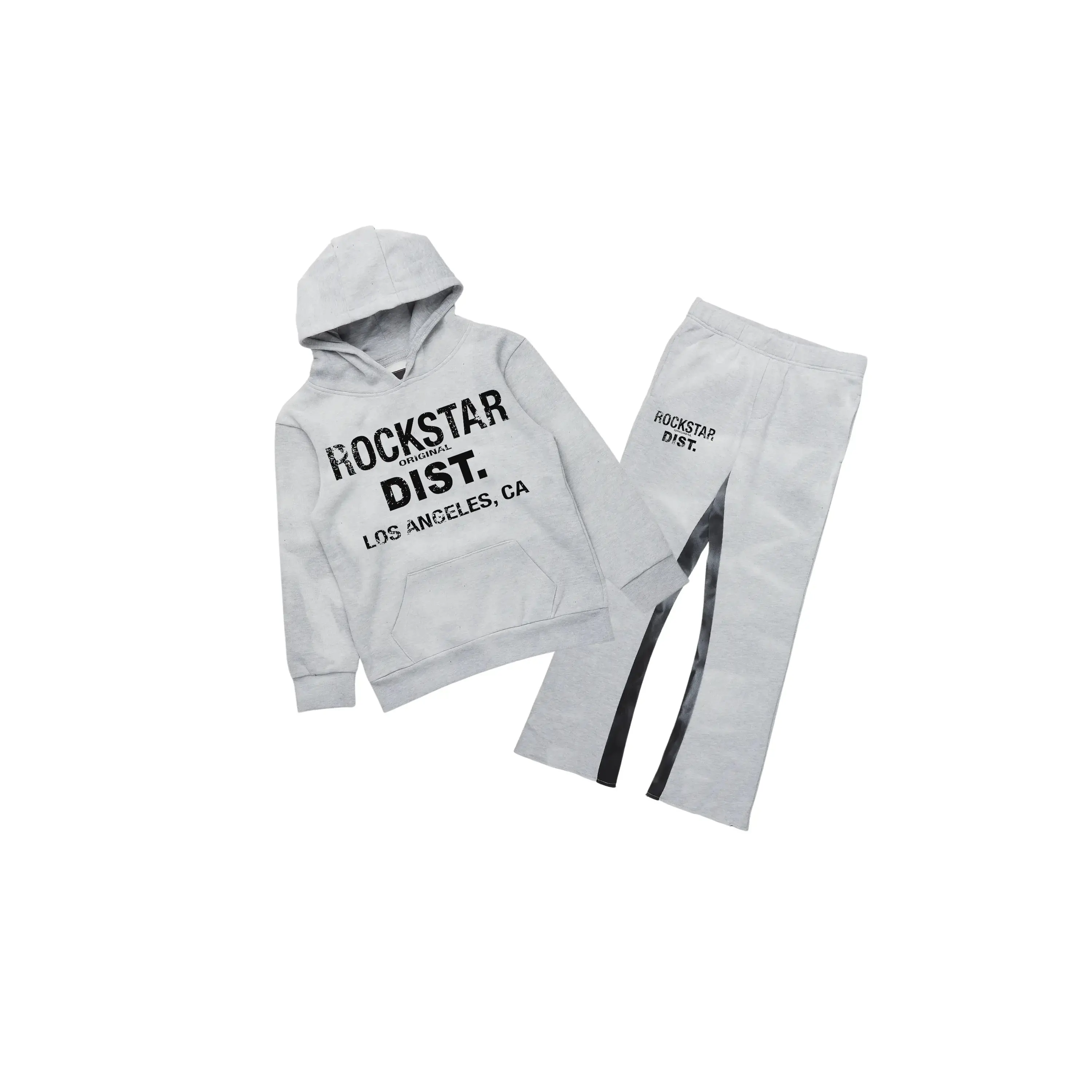 Boys Nelly Heather Grey Baggy Fit Track Set
