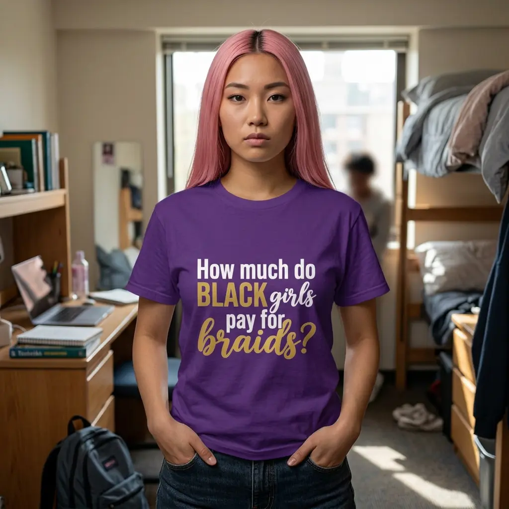 How much do BLACK girls pay for braids? | Graphic T-Shirt