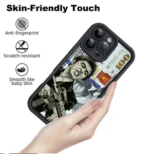 Creative Scar Face Painted Pattern Case for iPhone 16 17 15 14 Pro Max 13 12 11 Air Plus Samsung S2654321 Shockproof Drop Protection Rugged Durable Silicone Cover