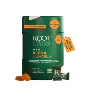 Root Labs Alpha Gummies | 4000 mg Pure Himalayan Shilajit | 1 pack