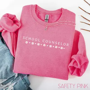 School Counselor T-SHIRT Or Sweatshirt, School Counselor , School Counseling , School Psych tee, Social Worker Tee Cotton Fabric