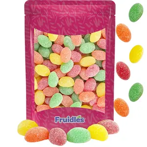 Fruidles Easter Jelly Eggs- Sanded Candy Treats, Fun and Festive Holiday Snacking, Party flavor (Half-Pound)