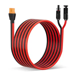 ECO-WORTHY Solar to XT60i Cable 12AWG 10FT Extension Cable Solar Connector to XT60i Adapter Cable for Portable Power Station LiFePO4 Battery