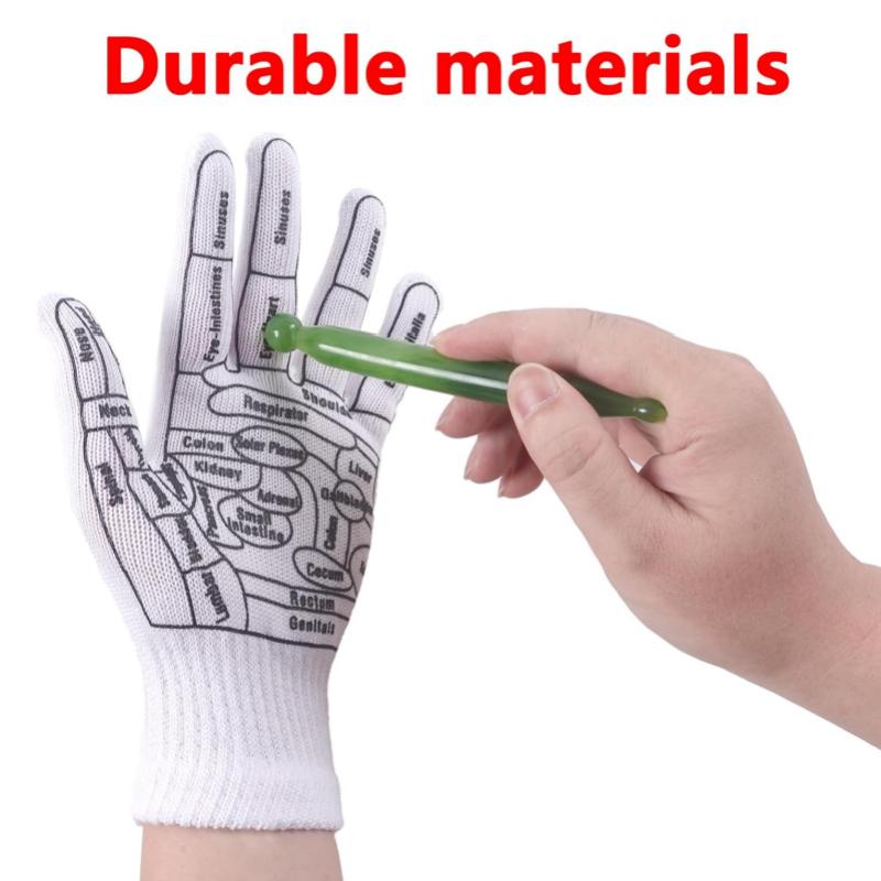 Reflexology Socks with Tools and Gloves Set, Unisex Pressure Point Socks with Reflexology Tools, Acupuncture Socks Kit for Foot Massage, Foot Massage Sock Guide Comfort Body Care