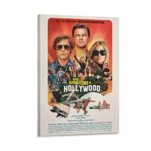 Once Upon A Time in Hollywood - Movie Posters Poster Canvas Wall Art For Bedroom Decor Bar Office Room Decor Gift