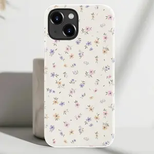 A fresh floral print double-layer protective case, sturdy and durable, suitable for iPhone 17/16/15/14/13/12/11 Pro Max/Plus/Pro, and Samsung Galaxy S25/S24/S23 Ultra series. Ideal for couples.