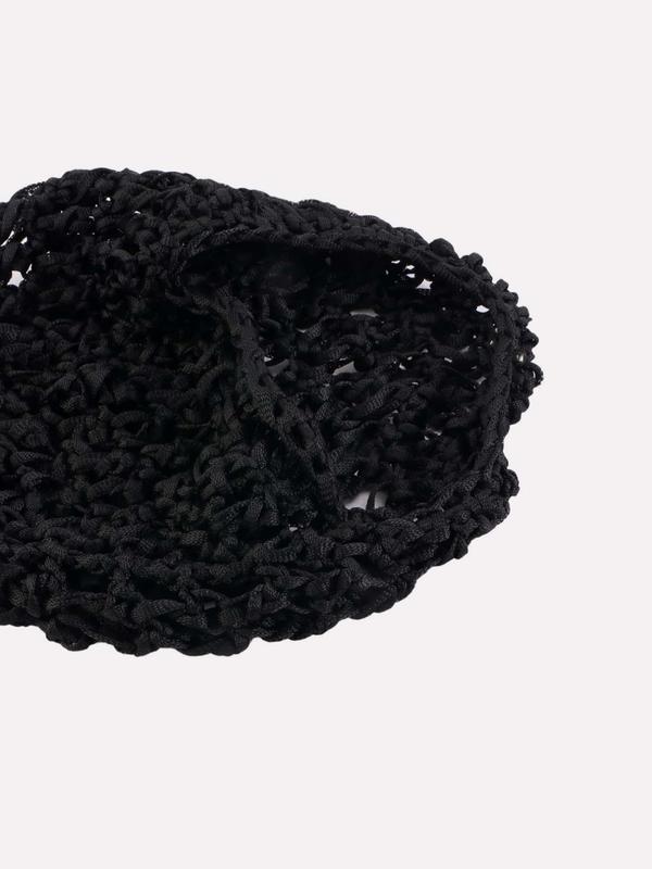 Pure Color Crochet Elastic Handmade Hair Band, Women's Hair Net Hat, Sleep Cap, Bath Cap, Shower Cap, Pure Color Hair Protection Cap