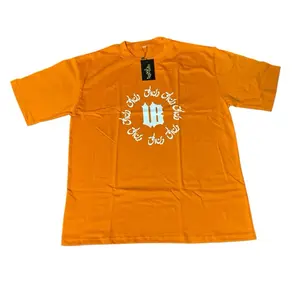 Unbotherered Orange T-Shirt with Unique Design and Tag