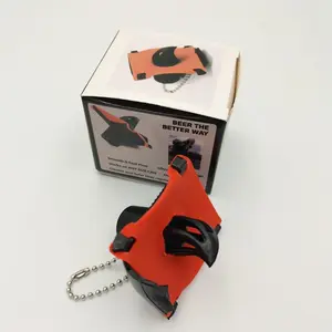2pcs Keychain Beer Can Opener, Portable Punching Tool, Easy-To-Use Can Opener, Perfect for On-The-Go Convenience, Essential Kitchen Accessory