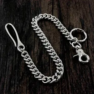 Heavy Metal Wallet Chain With Hook Biker Rock