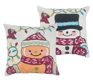 Temp-tations Seasonal Set of (2) 14" Beaded Pillows
