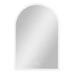 360 Stand 38 in. Clear Arch, Unframed LED Dimmable Illuminated Bathroom Vanity Mirror, Illuminated Mirror, Led Dimmable Mirror