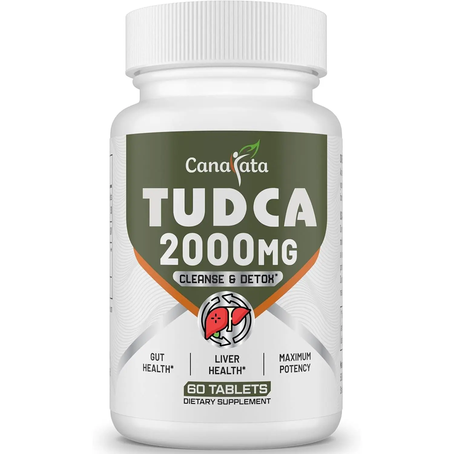 TUDCA Liver Supplements 2000mg - Strong Bile Salts Support Liver Detox & Cleanse - Liver and Gallbladder Health Formula-Easy to Swallow Tablets-30 Days Supply