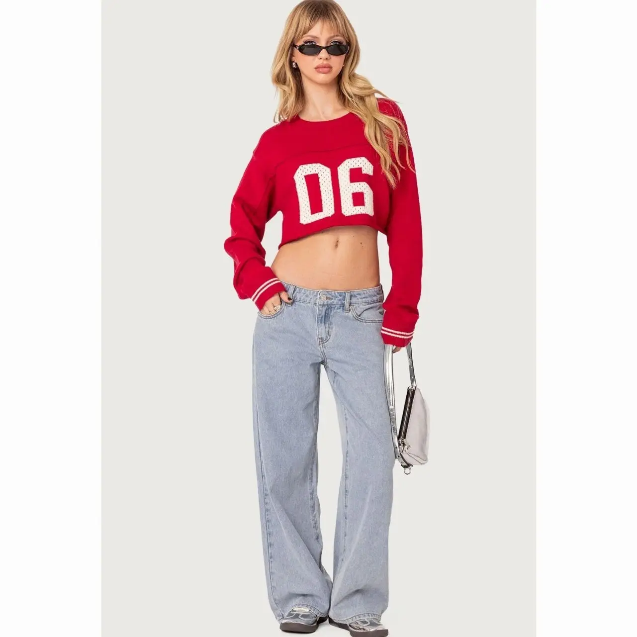 Petite Raelynn Washed Low Rise Baggy Jeans
