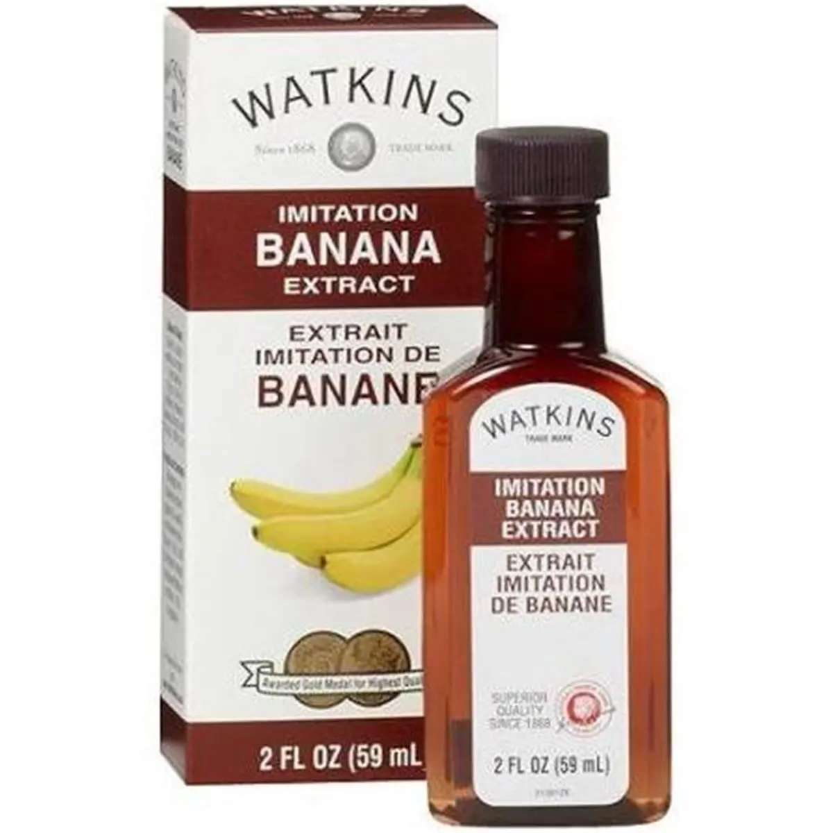 Watkins Banana Imitation Extract - 2 fl oz, Pack of 6, Ideal for Baking