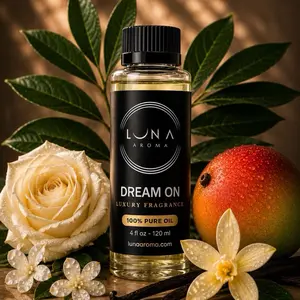 DREAM ON 120ML Pure Natural Aroma Oil - Home Fragrance Freshener for Aromatherapy Diffusers, Relaxation, and Home Scenting