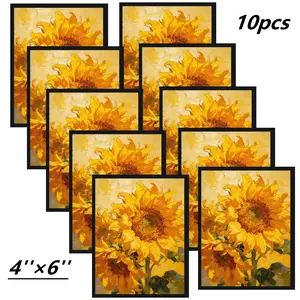 Newborn Keepsake Picture Frames, 5/10 Pack Gallery Wall Photo Frames, Wall & Tabletop Nursery Decor Frames, Multi Sizes 4x6 5x7 8x10 , Elegant Baby Gift