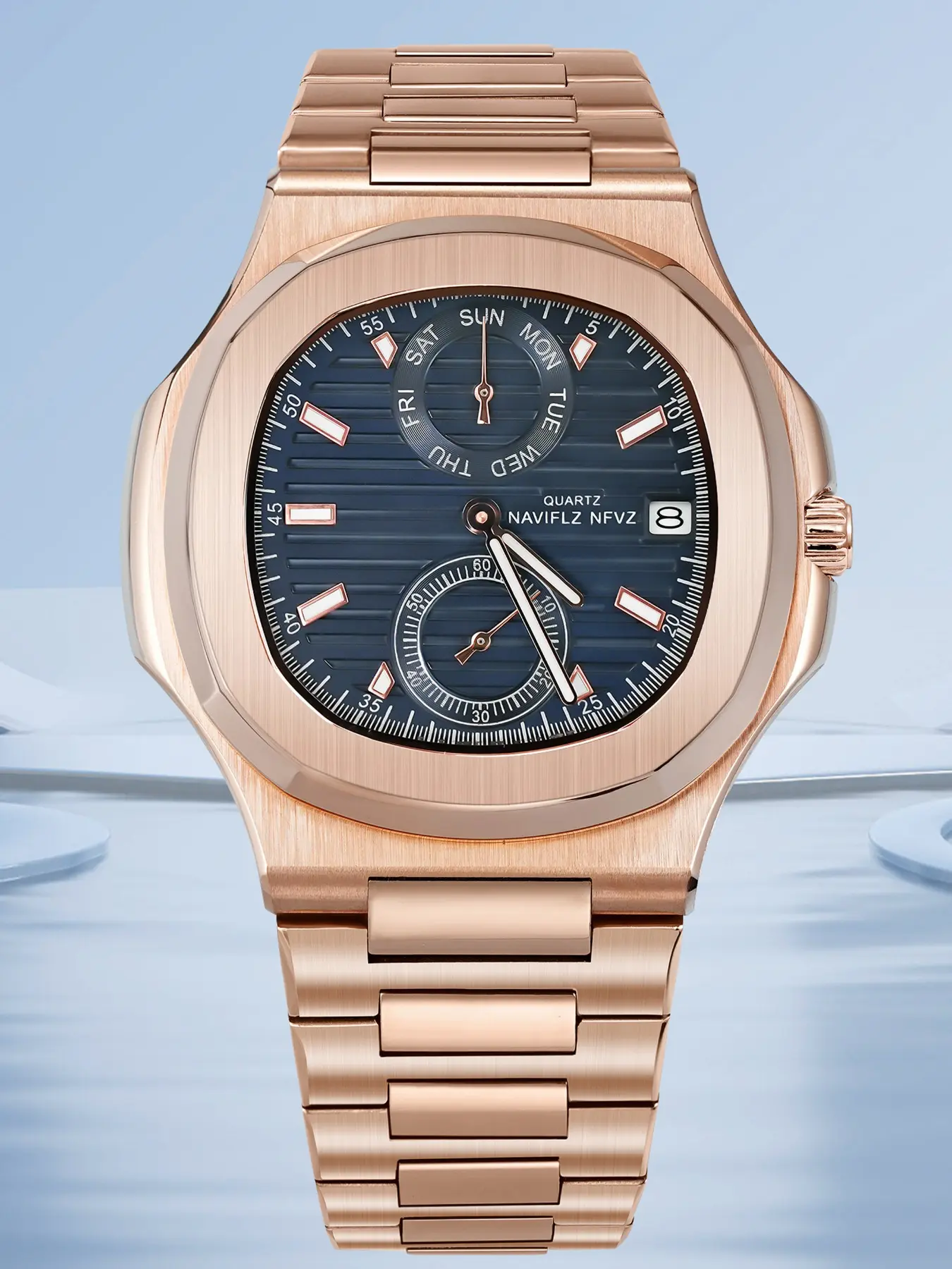 NAVIFLZ NFVZ TOP New Men Quartz Analog Watches Sport Business Luxury Brand Stainless Steel Wristwatch Male Fashion Nautilus Wrist Dropshipping Quartz Waterproof Watch Classic Quartz Watch High Quality Watches Quartz Analog Timepiece