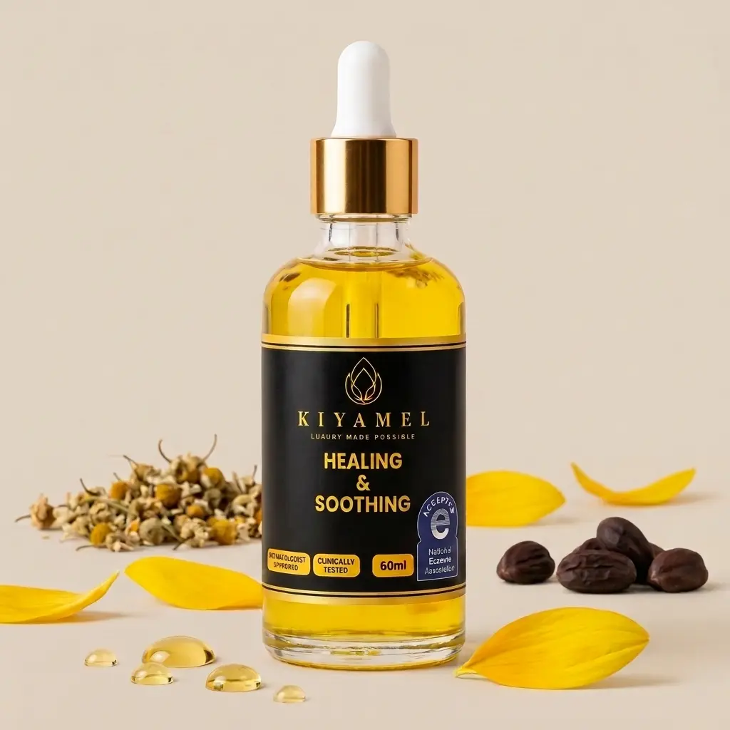 Healing and Soothing Adult Oil by Kiyamel | Body Oil for Eczema-Prone Sensitive Skin