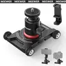 NEEWER SD001 Lightweight Manual Camera Slider Dolly with 1 x Ball Head, Articulating Arm, Phone Clamp, Smooth Wheels, 90° Tilt Control, 1/4” Mounting Screw (100x84x20mm/3.9”x3.3”x0.8”) for Smartphones, Mirrorless Cameras - Photography, Vlogging Equipment