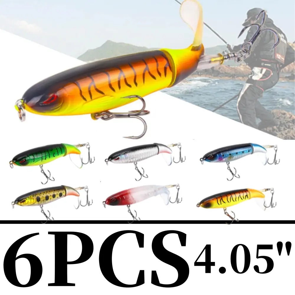 Fishing Tackle Kit with MShenandoah Simple Streamer, Rattle Toad Pro, Ad Eel Soft Swimbait, Bebber, Whopper & Bass Popper – Topwater Floating Lure with Rotating Tail for Freshwater Saltwater Bass Fishing, Bass Fishing Lures tiktokshopspringglowup,summervi
