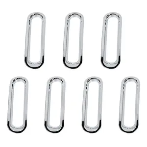 Front Grill Mesh Grille Insert Frame Trim Ring Cover For Jeep Wrangler JK 2007-2017