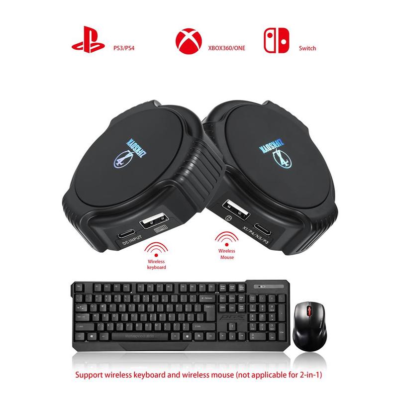 C91 AimBox Keyboard Mouse Adapter for PS4/Xbox/Switch | 0.8ms Ultra-Low Latency MnK Converter | Plug & Play FPS/RTS Gaming for Warzone/Apex Legends/R6 Siege | Dual-Chip Stability