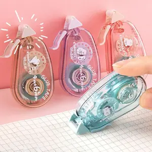 Double-Sided Tape for Student Handmade Journal Stickers, Transparent Dot Correction Tape, Strong Adhesive, Portable, Office Supplies, Stationery Supplies