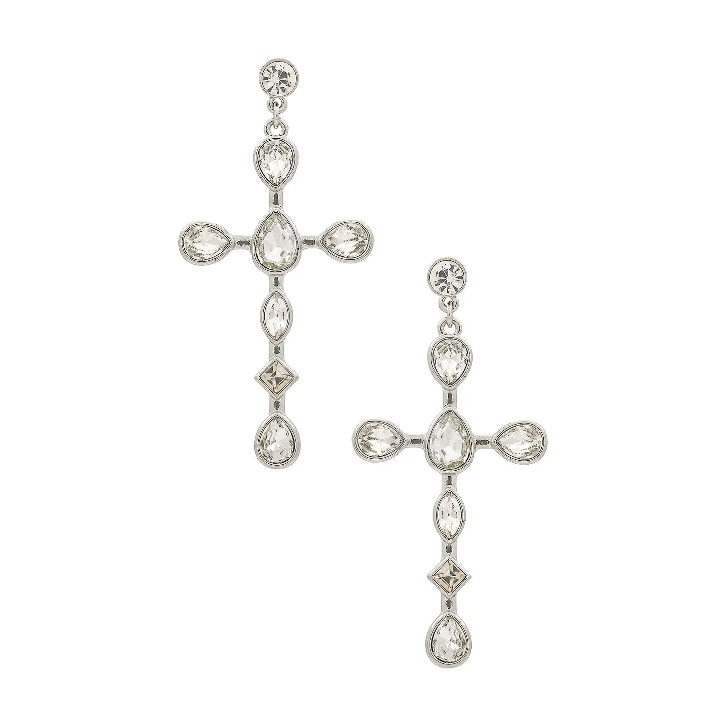 8 Other Reasons Cross Earrings in Silver