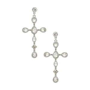8 Other Reasons Cross Earrings in Silver