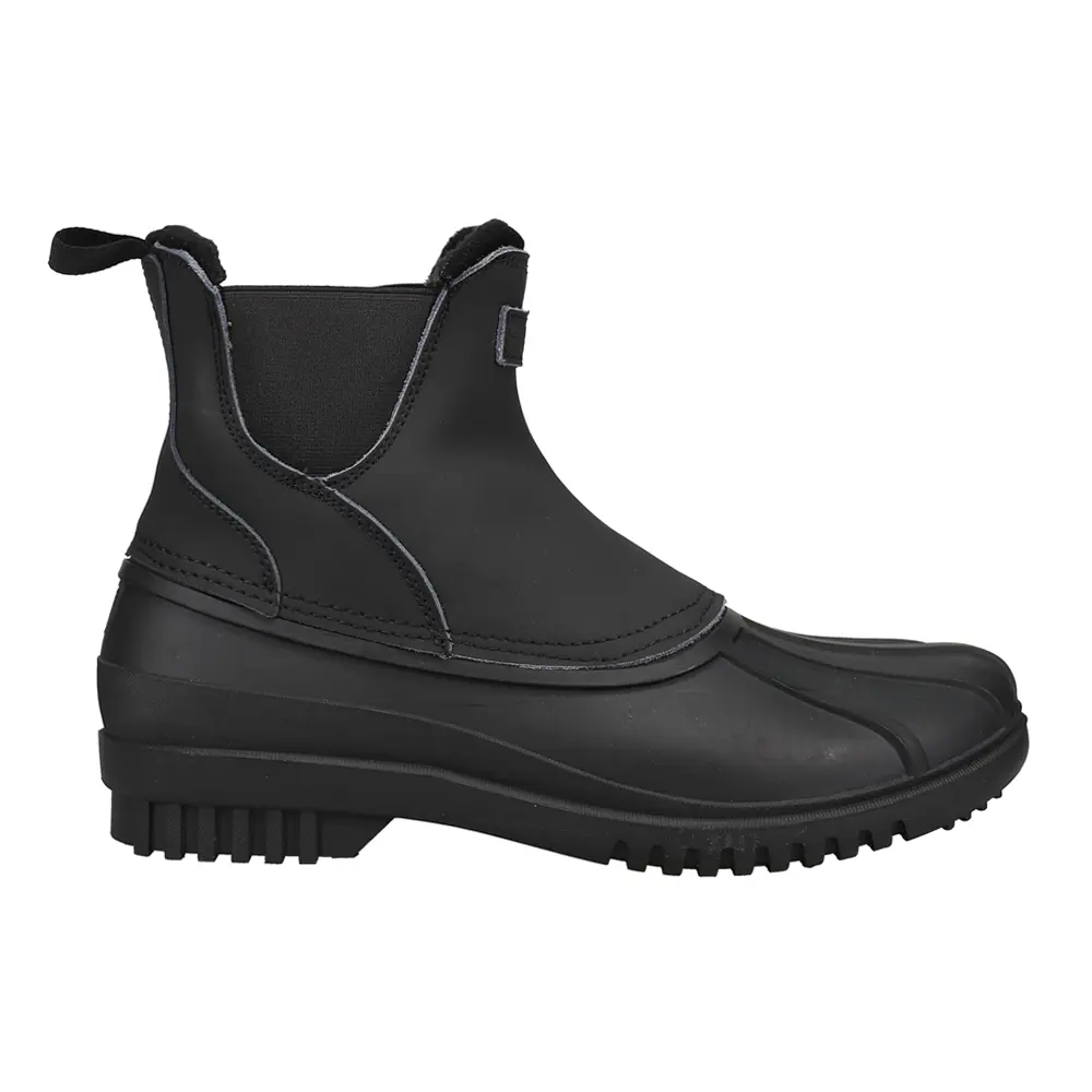 London Fog Mens Tyler Chelsea Duck Casual Boots Ankle - Black