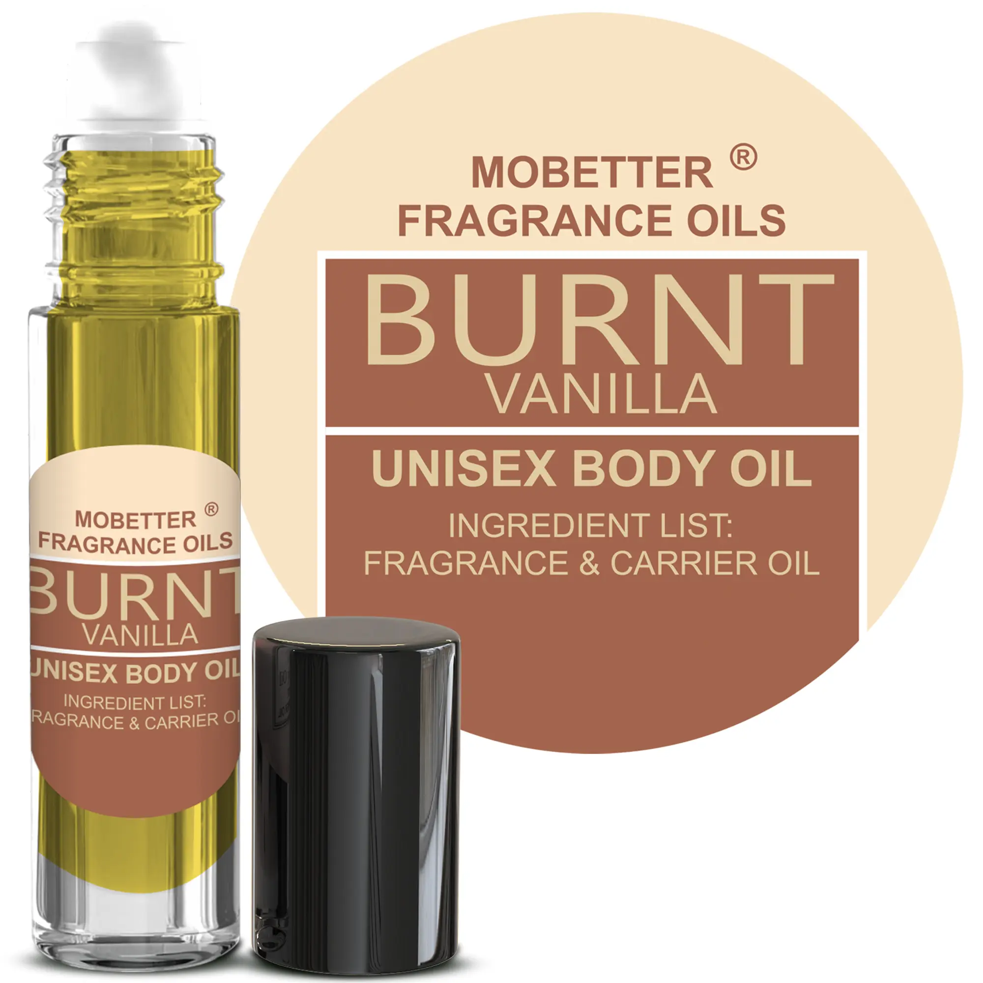 MOBETTER FRAGRANCE OILS Burnt Vanilla Fragrance Body Oil for Unisex