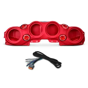 DS18 Jeep JL/JLU,JT Overhead Bar System Fits 4 X 8" Speakers (Not Included) and 4 X Tweeters PRO-TW4L and Harness Included - RED